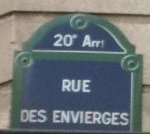Rue des Envierges Rue des Envierges